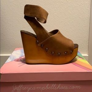 Never been worn Jefferey Campbell wedges